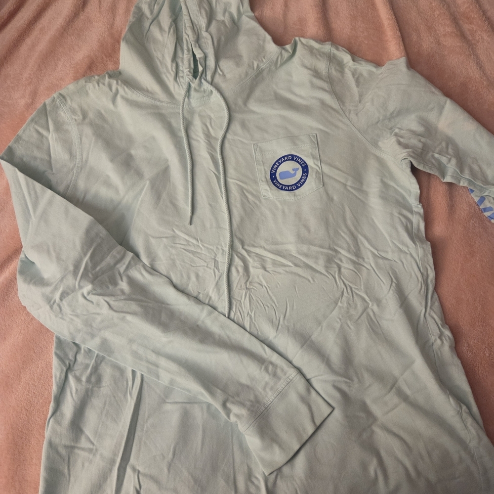 Light Blue Jacket with Logo